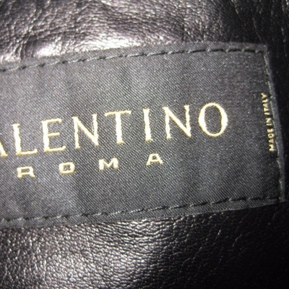 Valentino Roma Lambskin Leather Bomber Jacket 56 - Picture 8 of 8